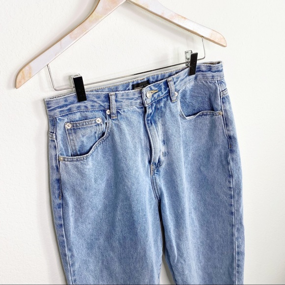 White Fox Boutique Hard To Believe Straight Leg Jeans size L - Picture 6 of 7